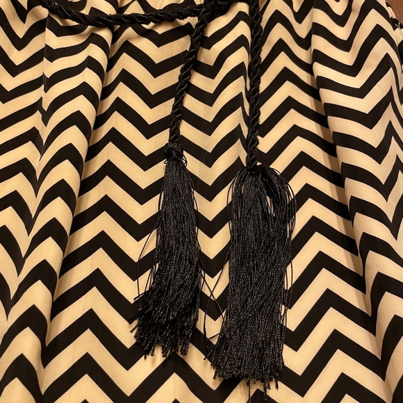 Black & Tan Chevron Dress - Picture 3 of 6